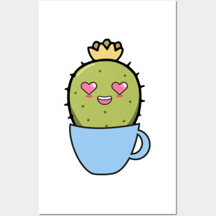 Cute Cactus Kawaii Posters and Art